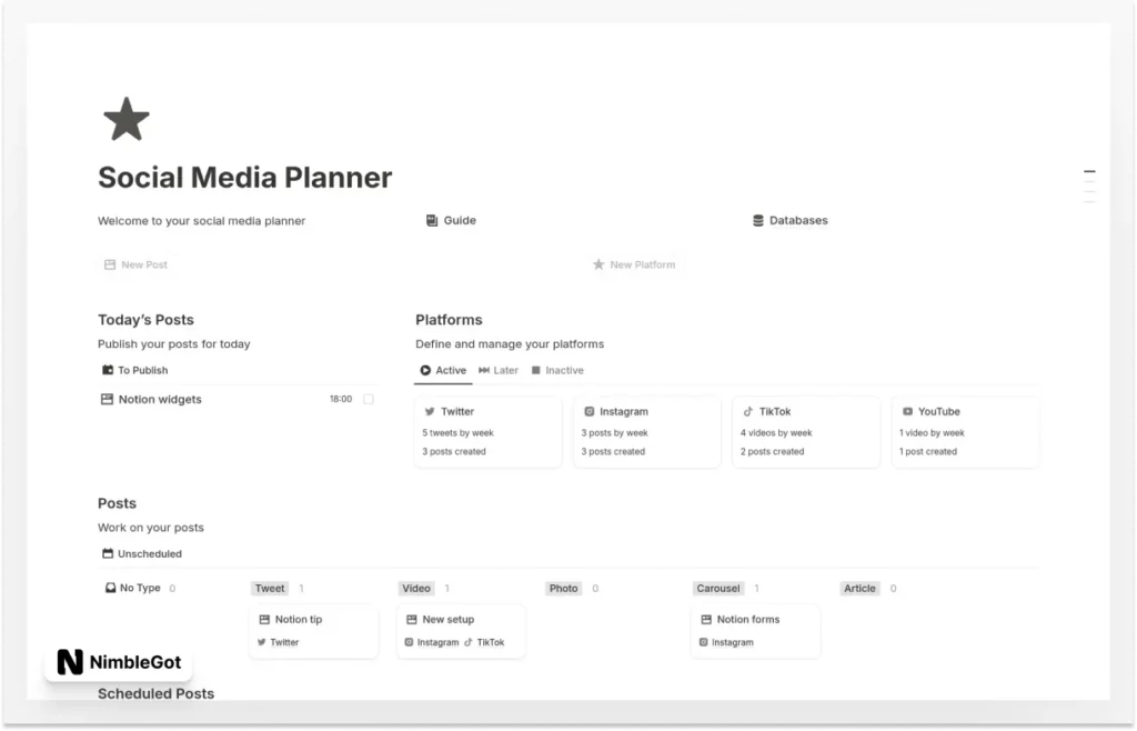 Social Media Planner