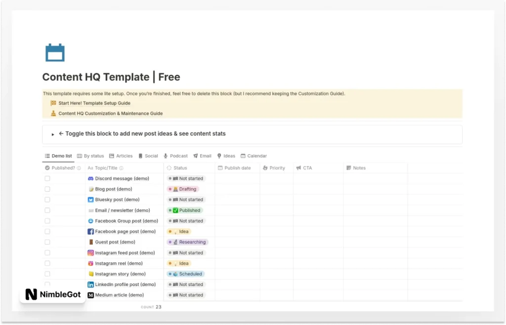 Content HQ | Articles, Social, Email & More