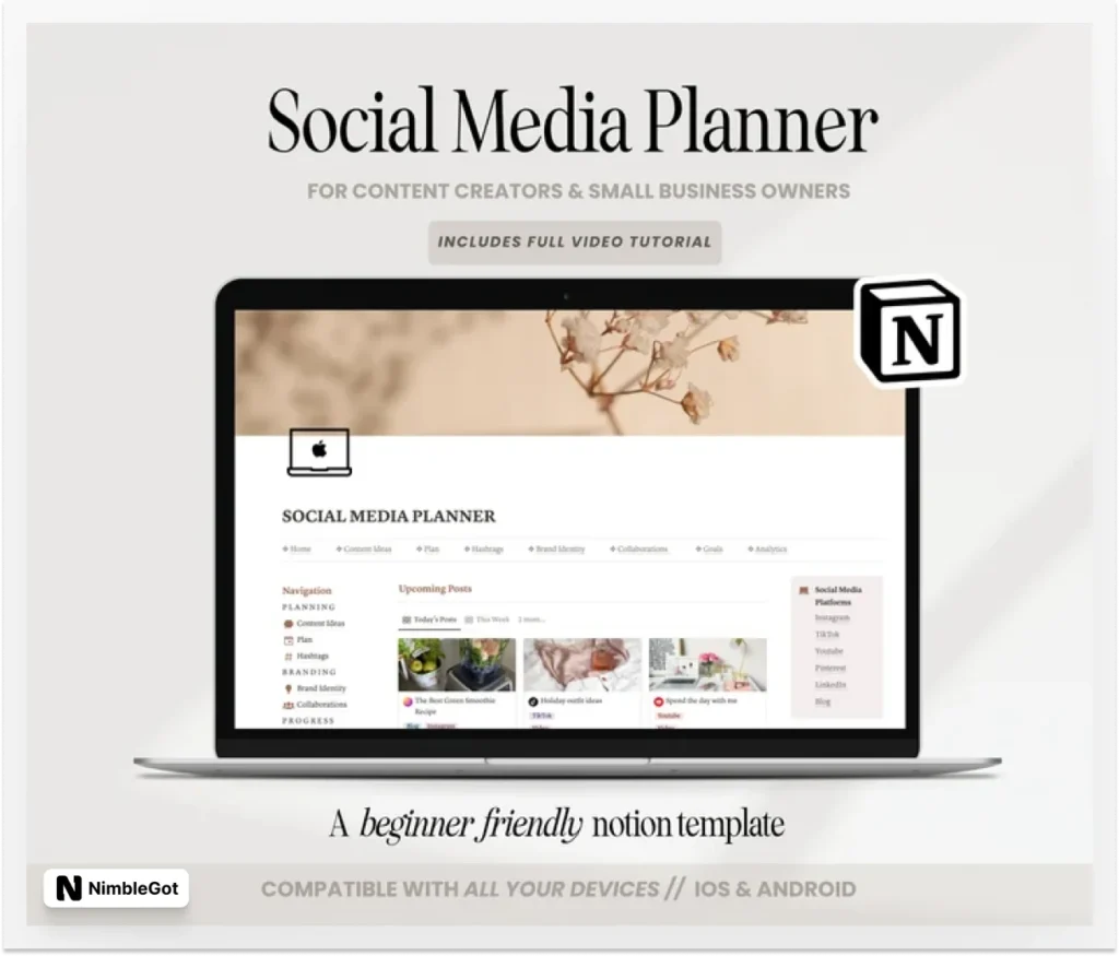 Notion Social Media Planner