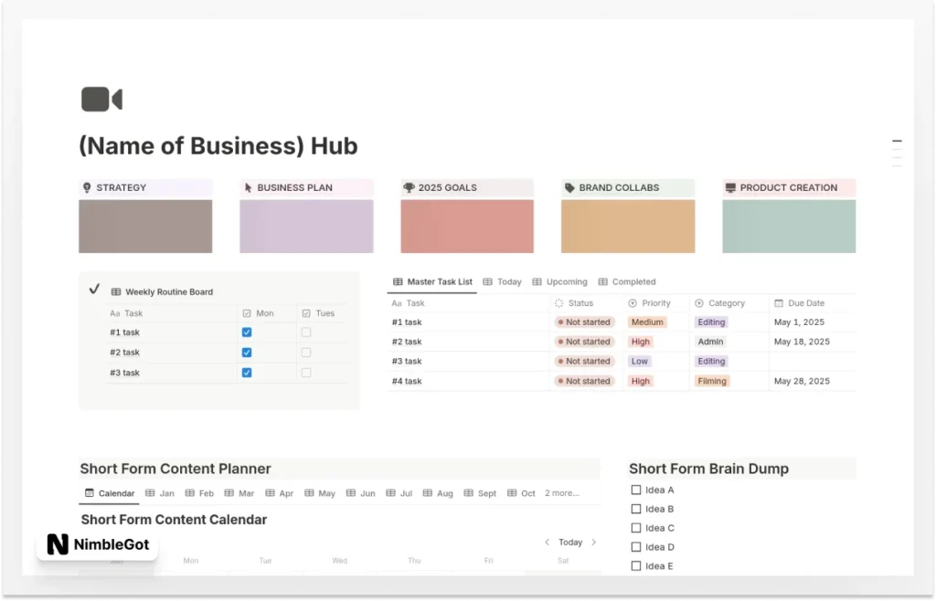 Business and Social Media Hub