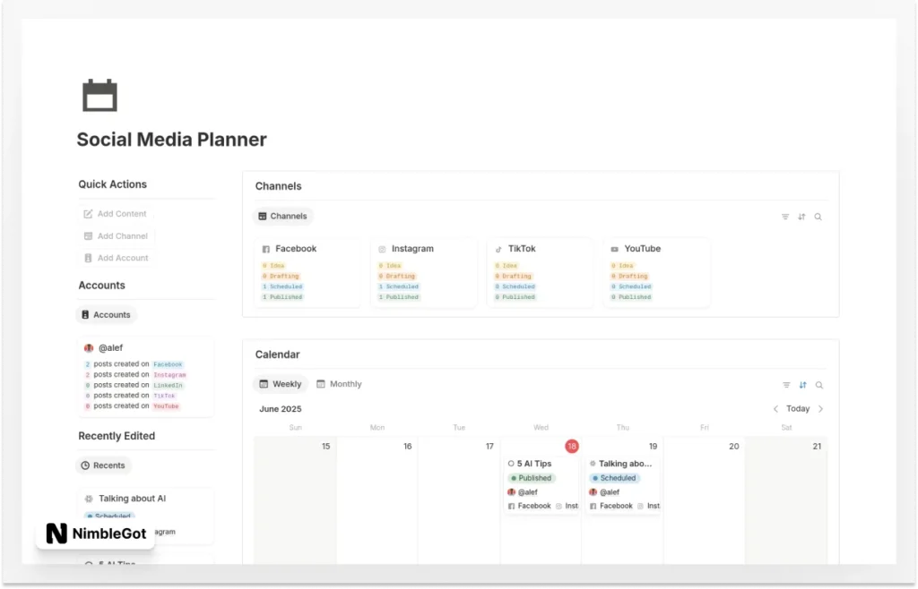 Social Media Planner