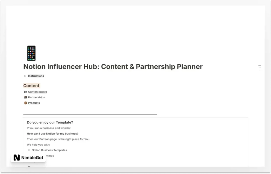 Influencer Kit: For Content & Partnerships
