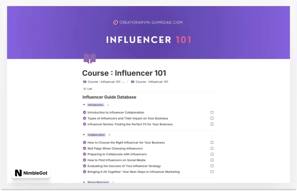 Course : Influencer 101 - Do Influencer Marketing