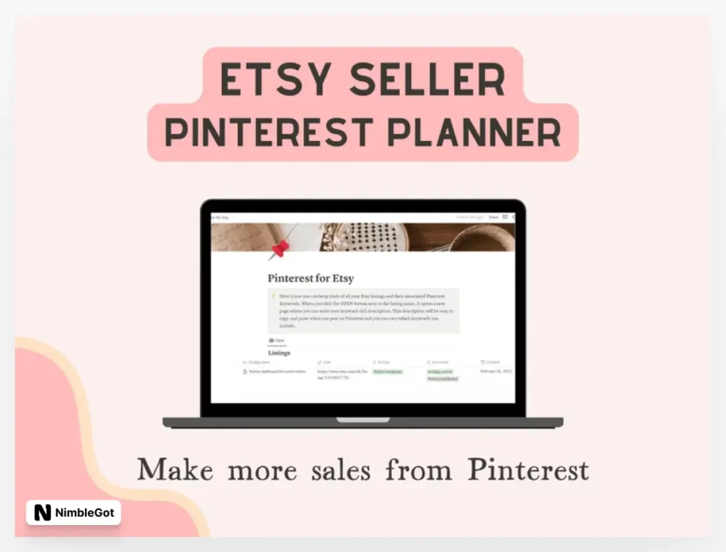 Pinterest Keyword Planner for Etsy Sellers