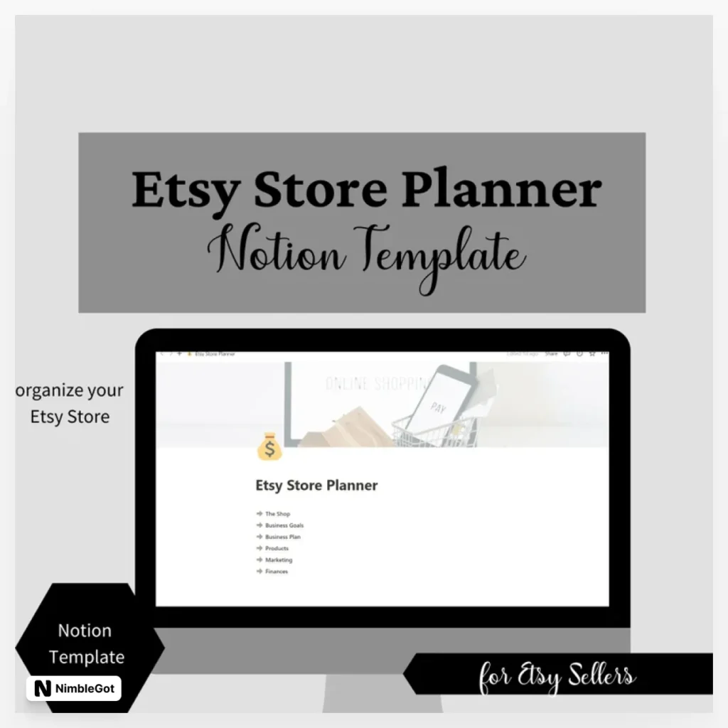 Etsy Seller Notion Planner