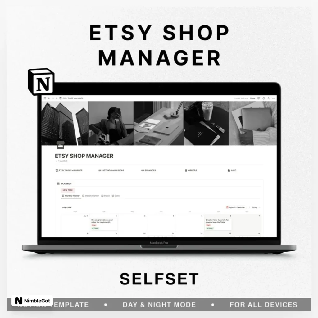 Etsy Seller Planner for Notion