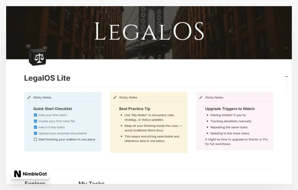 LegalOS Lite - Lawyer and Law Firm OS