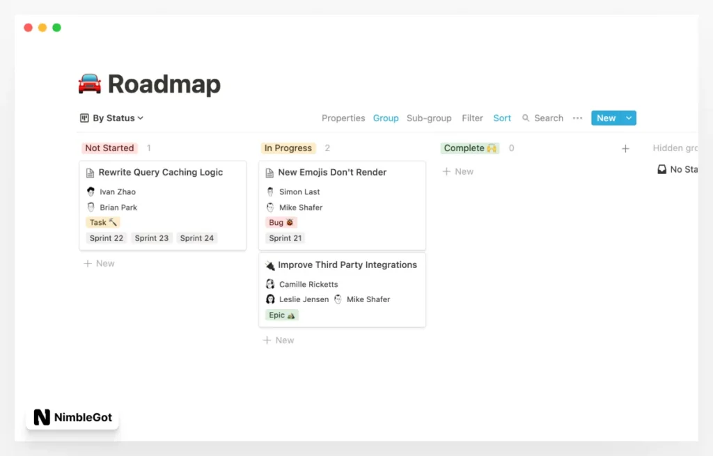 Simple Roadmap