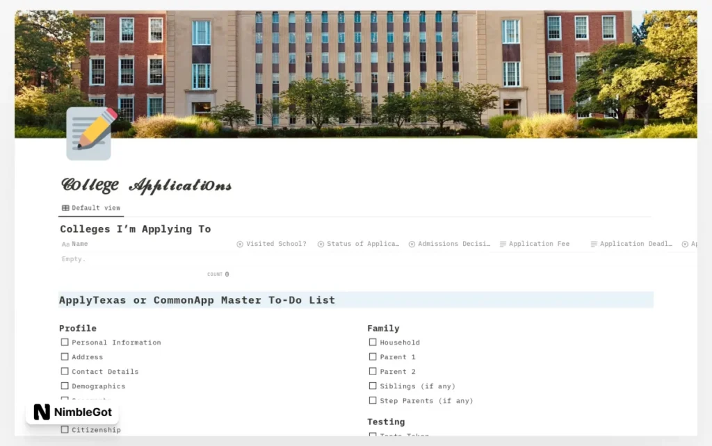 College Applications