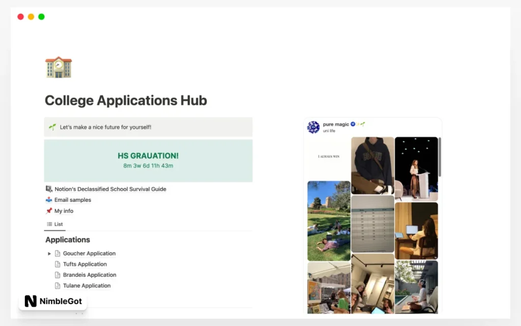 College Applications Hub