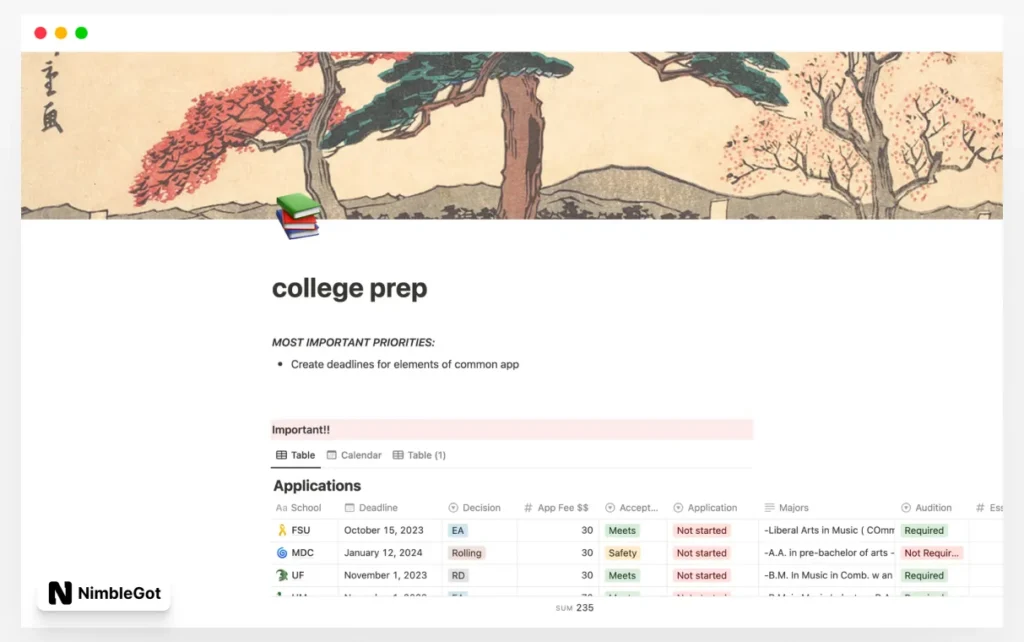 College prep