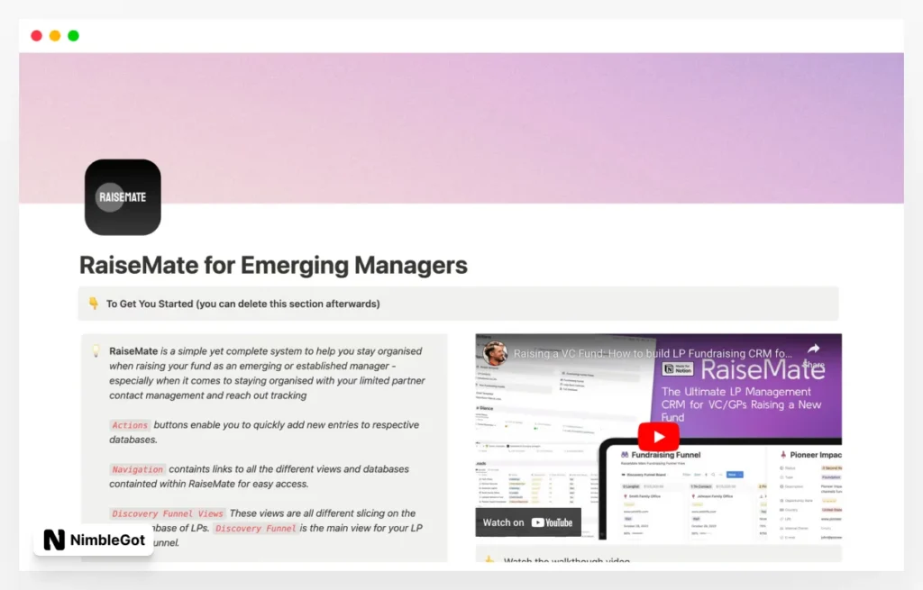 RaiseMate for VC Fundraising