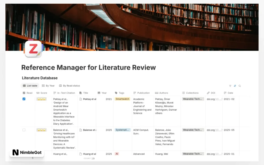Reference Manager for Literature Review