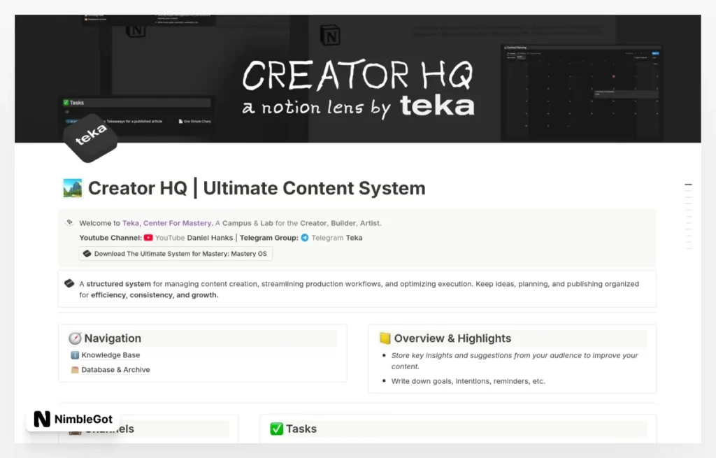 Creator HQ | Ultimate Content System