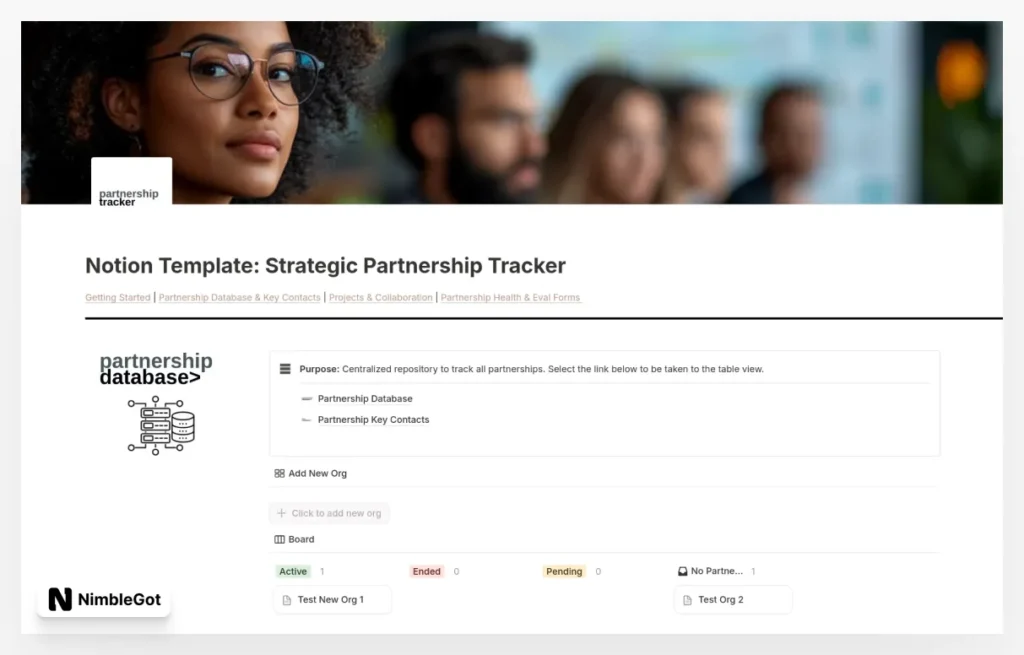 Strategic Partnership Tracker