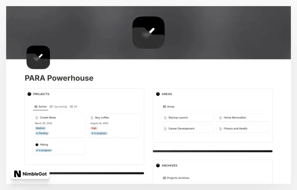 PARA Powerhouse - Organization & Productivity