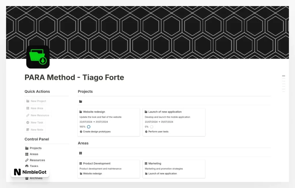 PARA Method - Tiago Forte