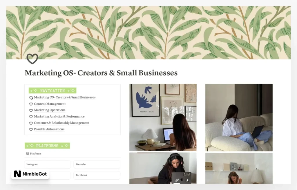 Marketing OS- Creators & Small Businesses