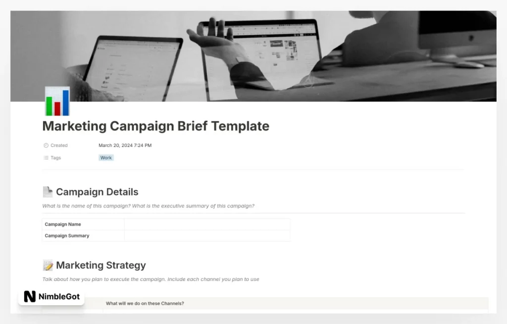 Marketing Campaign Brief Template
