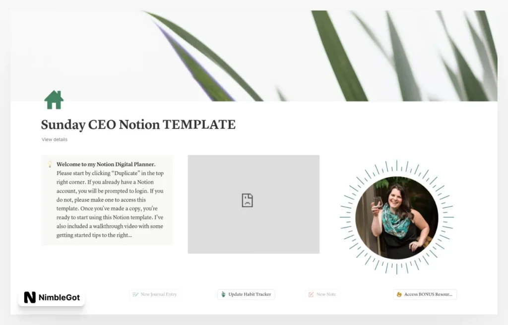 The Sunday CEO Dashboard