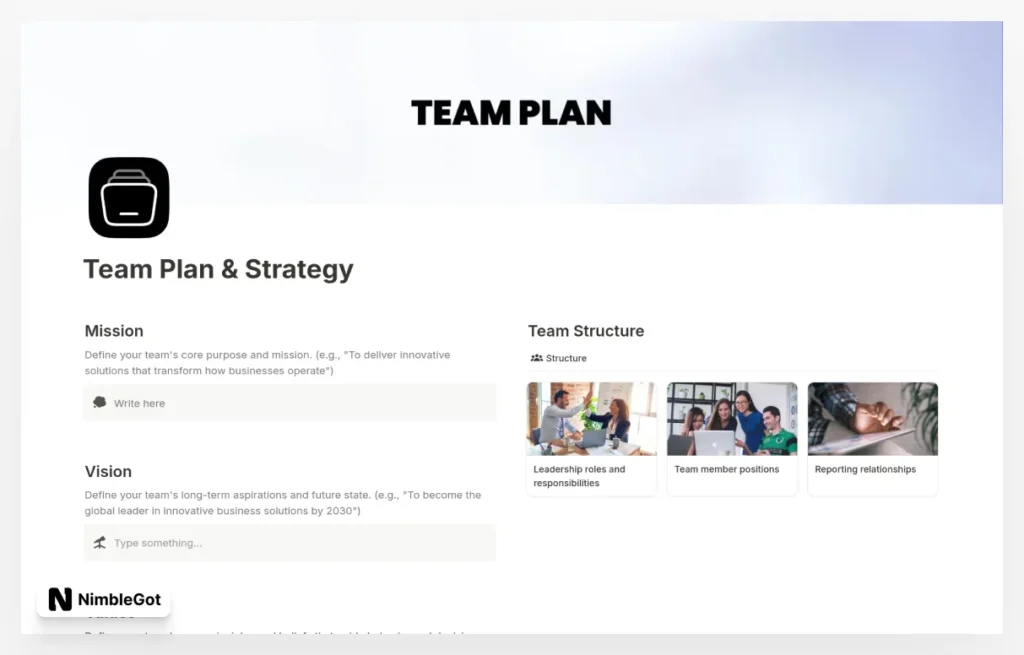 Team Plan & Strategy