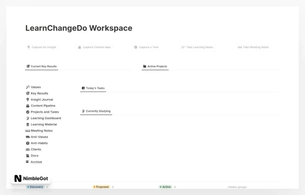LearnChangeDo All-In-One Workspace