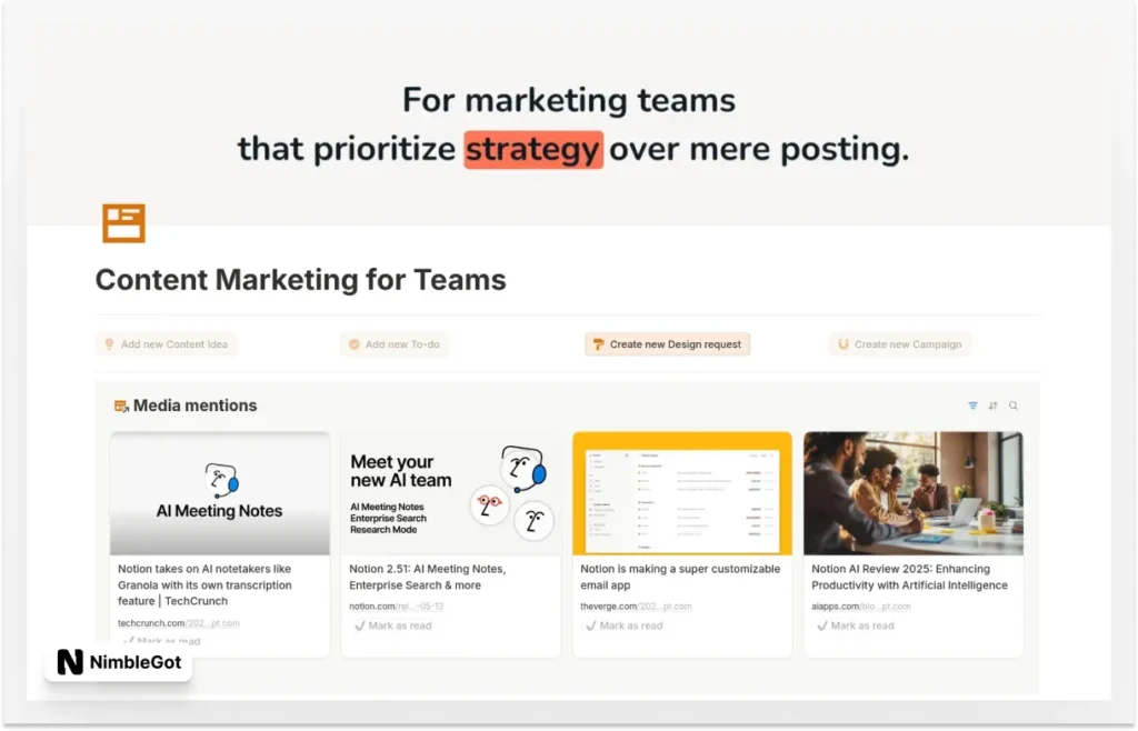 Content Marketing for Teams