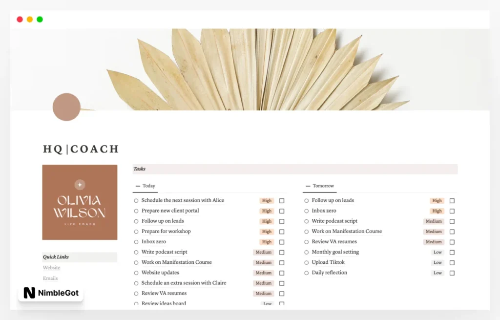 Coaching Business Planner with Client Portals