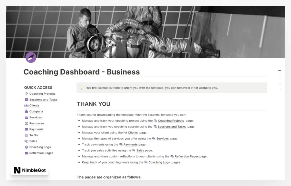 Coaching Dashboard - Business