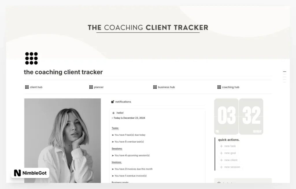 The Coaching Client Tracker