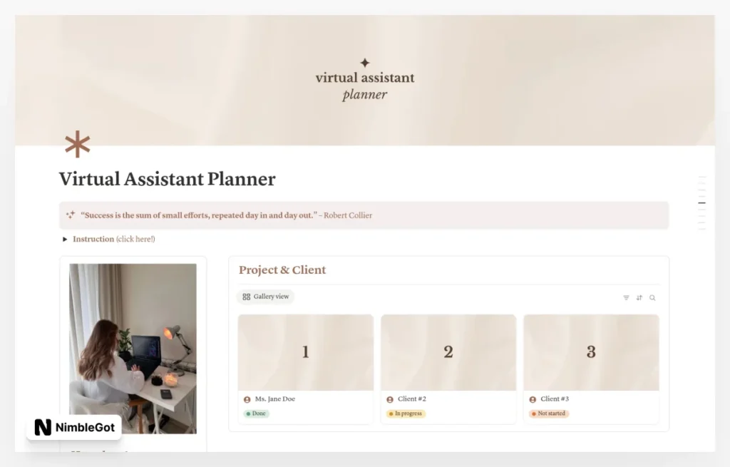 Virtual Assistant Planner