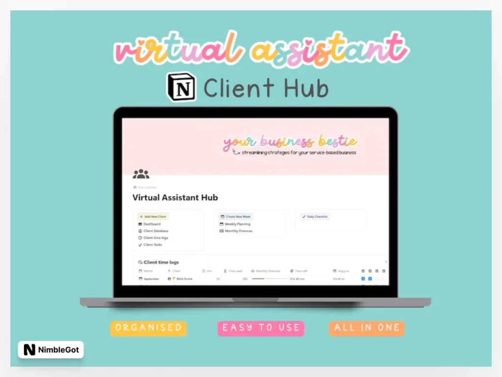 Virtual Assistant Notion Template