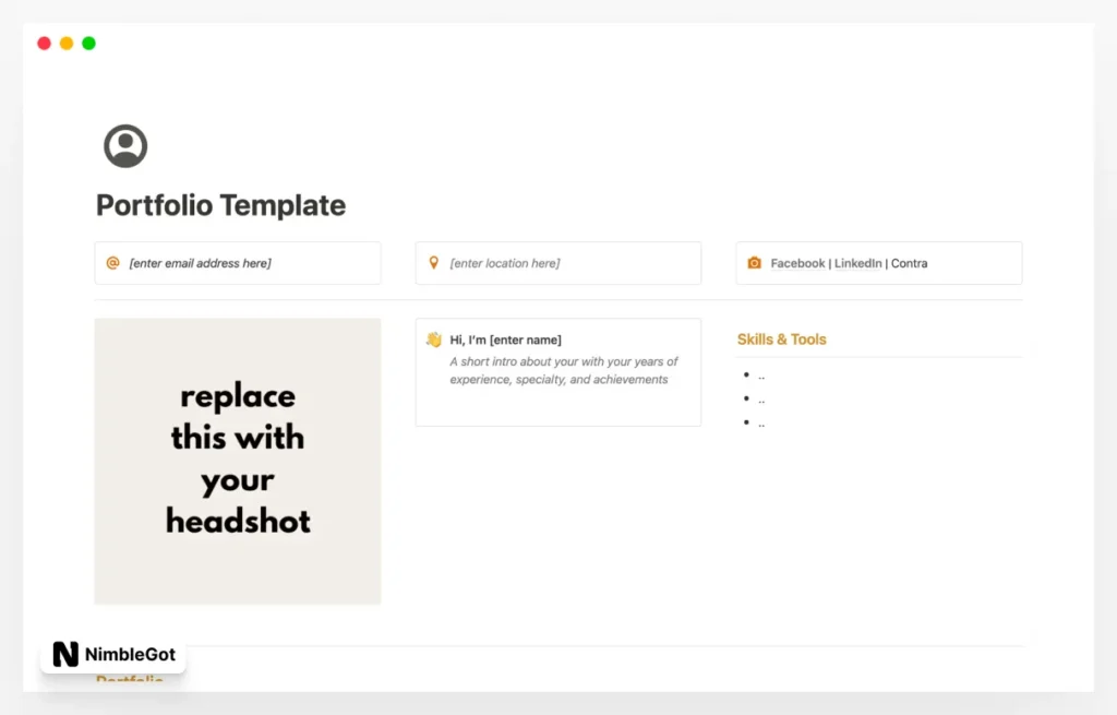 Portfolio for Virtual Assistants