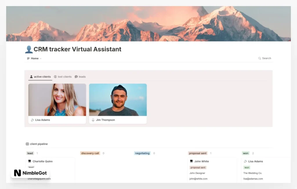 CRM for virtual assistants