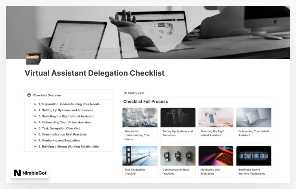 Virtual Assistant Delegation Checklist