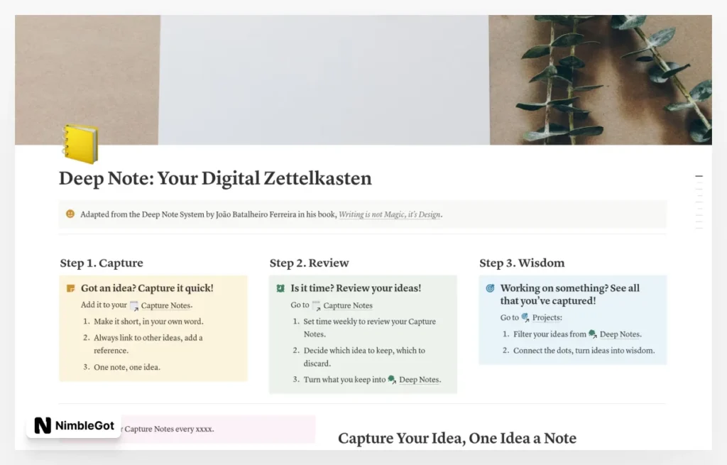 Deep Note: Your Digital Zettelkasten