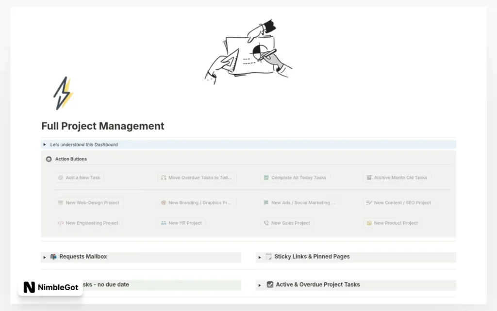 Full Project Management Hub for Creatives