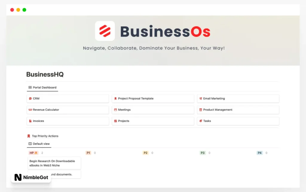 Business Management Hub