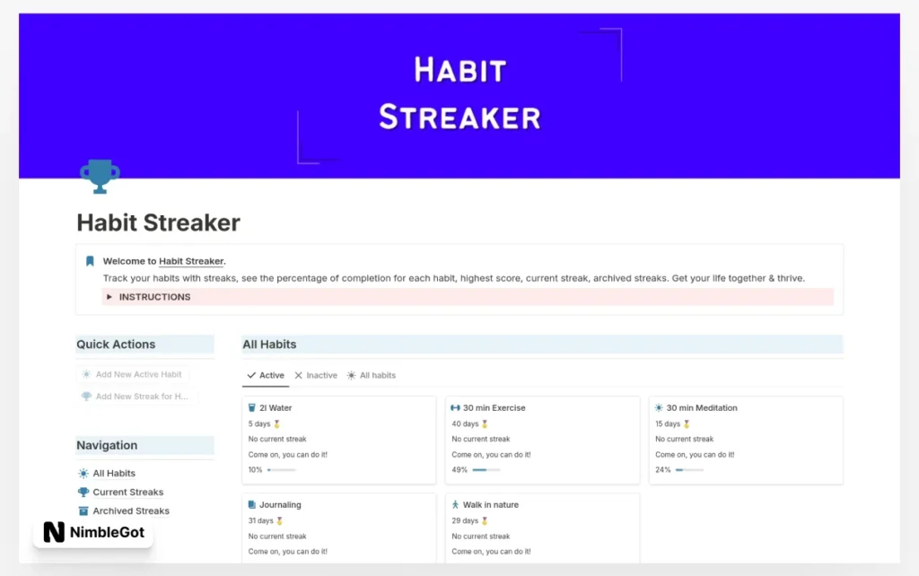 Habit Streaker