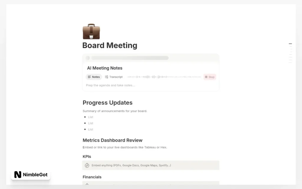 Board Meeting