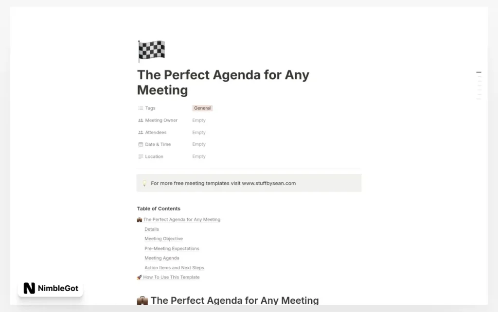 The Perfect Agenda for Any Meeting
