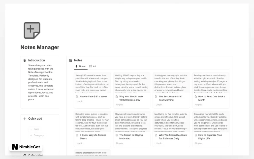 Notes Manager