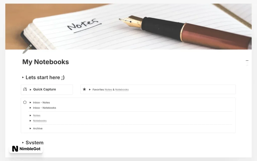 My Notes & Notebooks