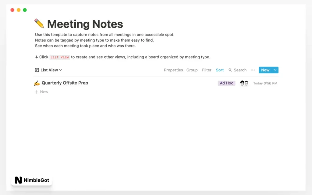 Design meeting notes