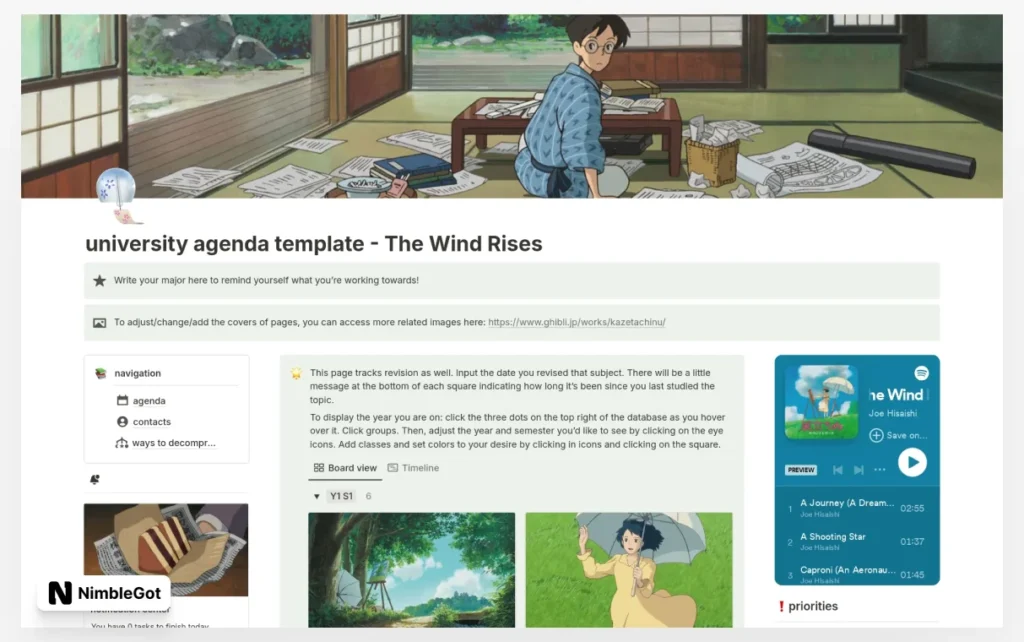 University/school - The Wind Rises