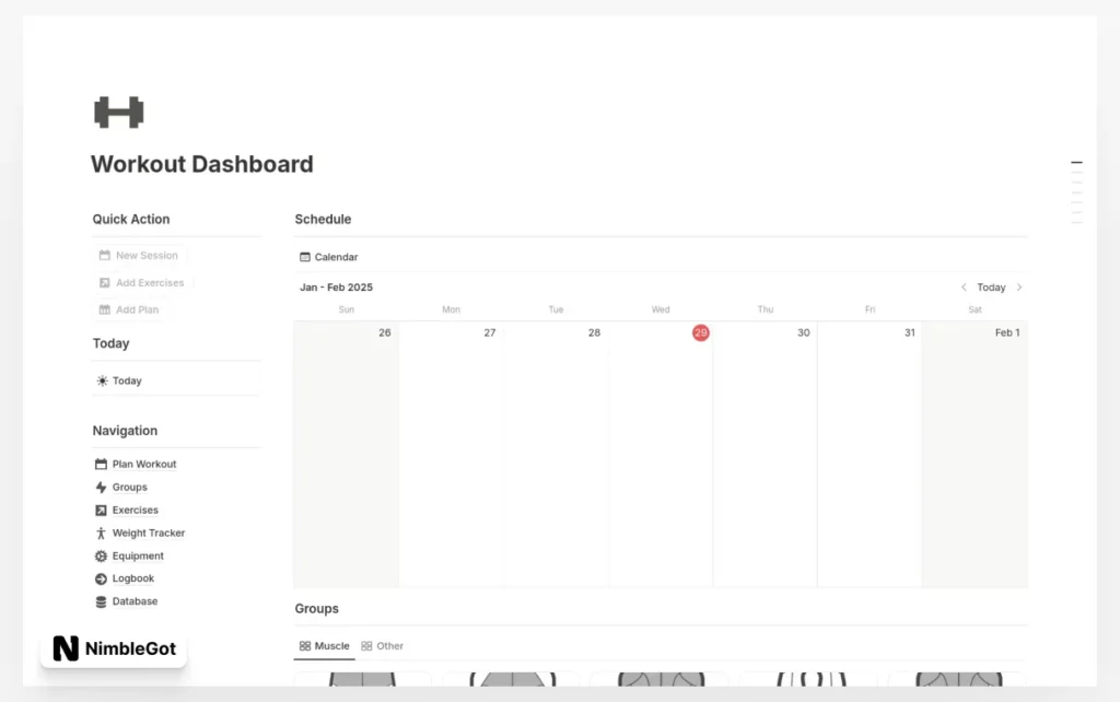 Workout Dashboard – Fitness Tracking