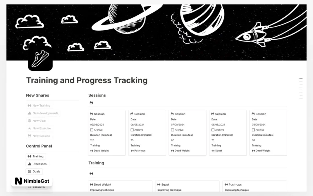 Training and Progress Tracking