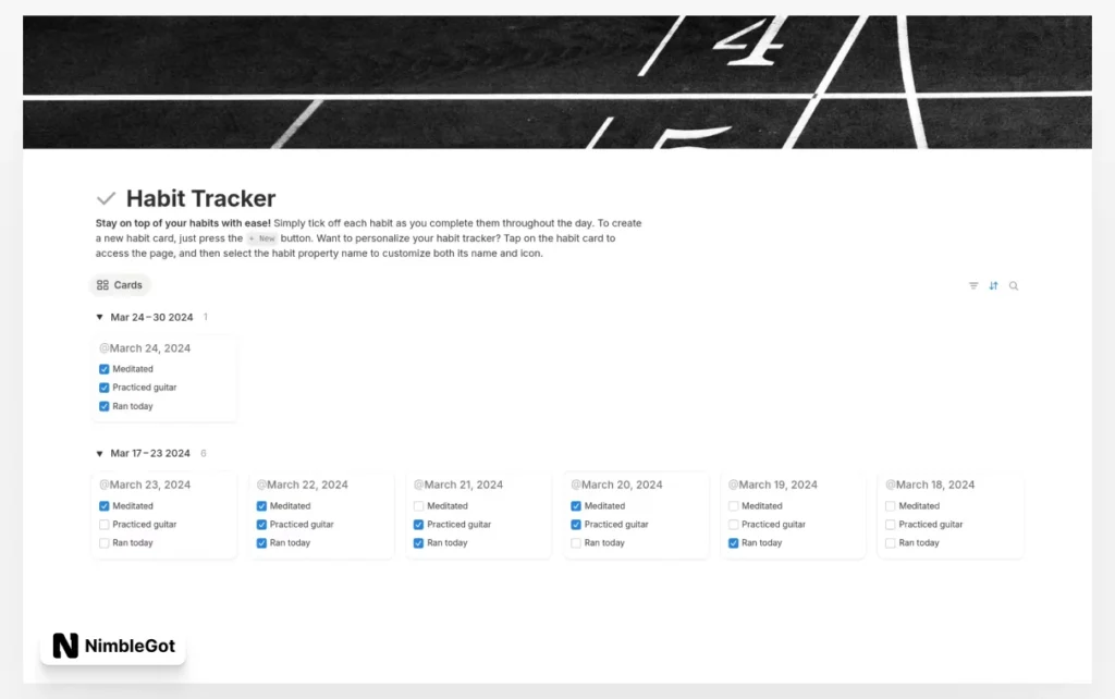 Habit Tracking!