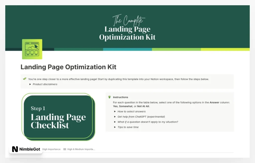 The Landing Page Optimization Kit