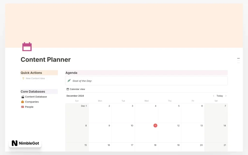 Content Planner: Reduce Stress & Stay Organized